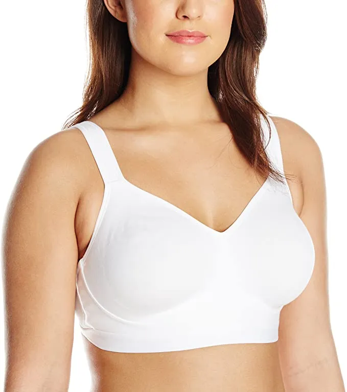 Brand new Just My Size Women's Active Lifestyle Wire Free Bra, White! Sz 44B!