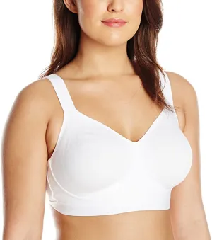 Brand new Just My Size Women's Active Lifestyle Wire Free Bra, White! Sz 44B!