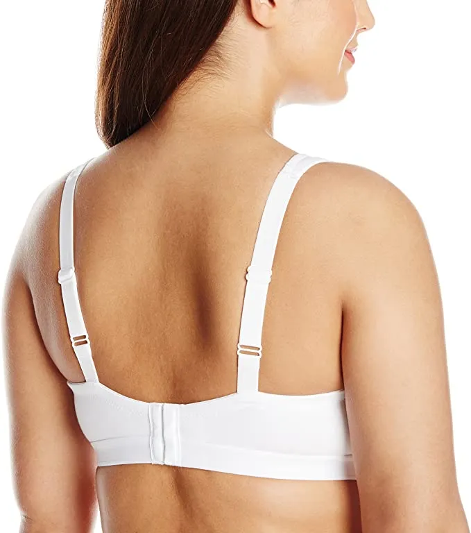 Brand new Just My Size Women's Active Lifestyle Wire Free Bra, White! Sz 44B!
