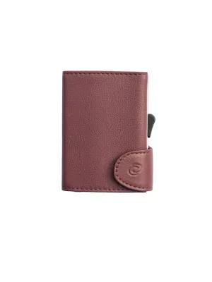 C-Secure Italian Leather RFID Wallet Bordo