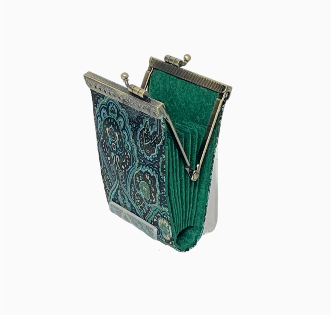 Card Holder   Wallet - Paisley