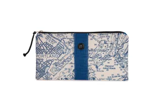 Casco Bay Chart in Sailor Blue Clutch