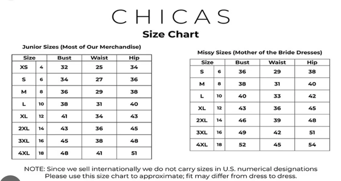 Chicas Evening Gown J008