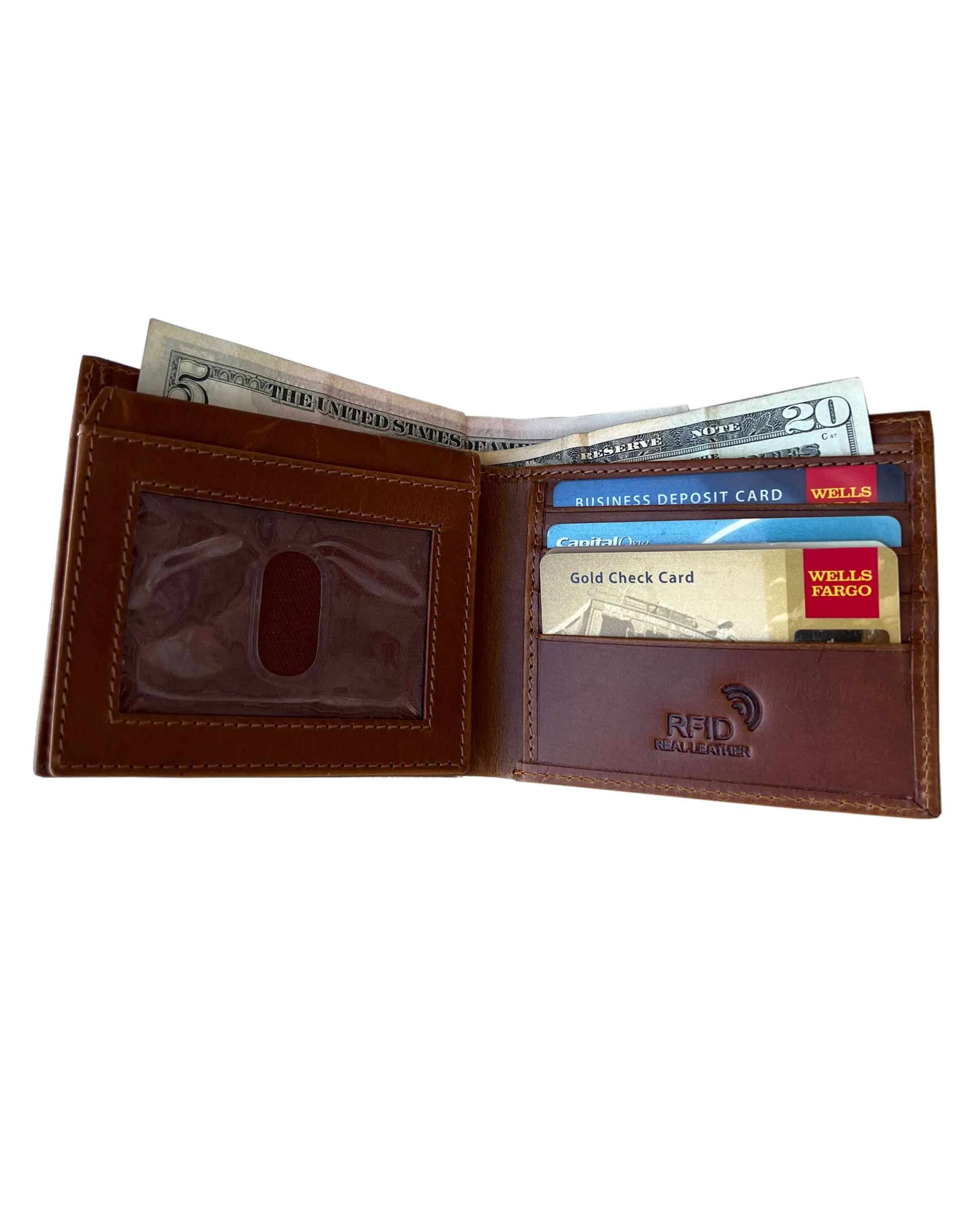 Cowhide Bi-Fold Wallet /Stuffology Boutique