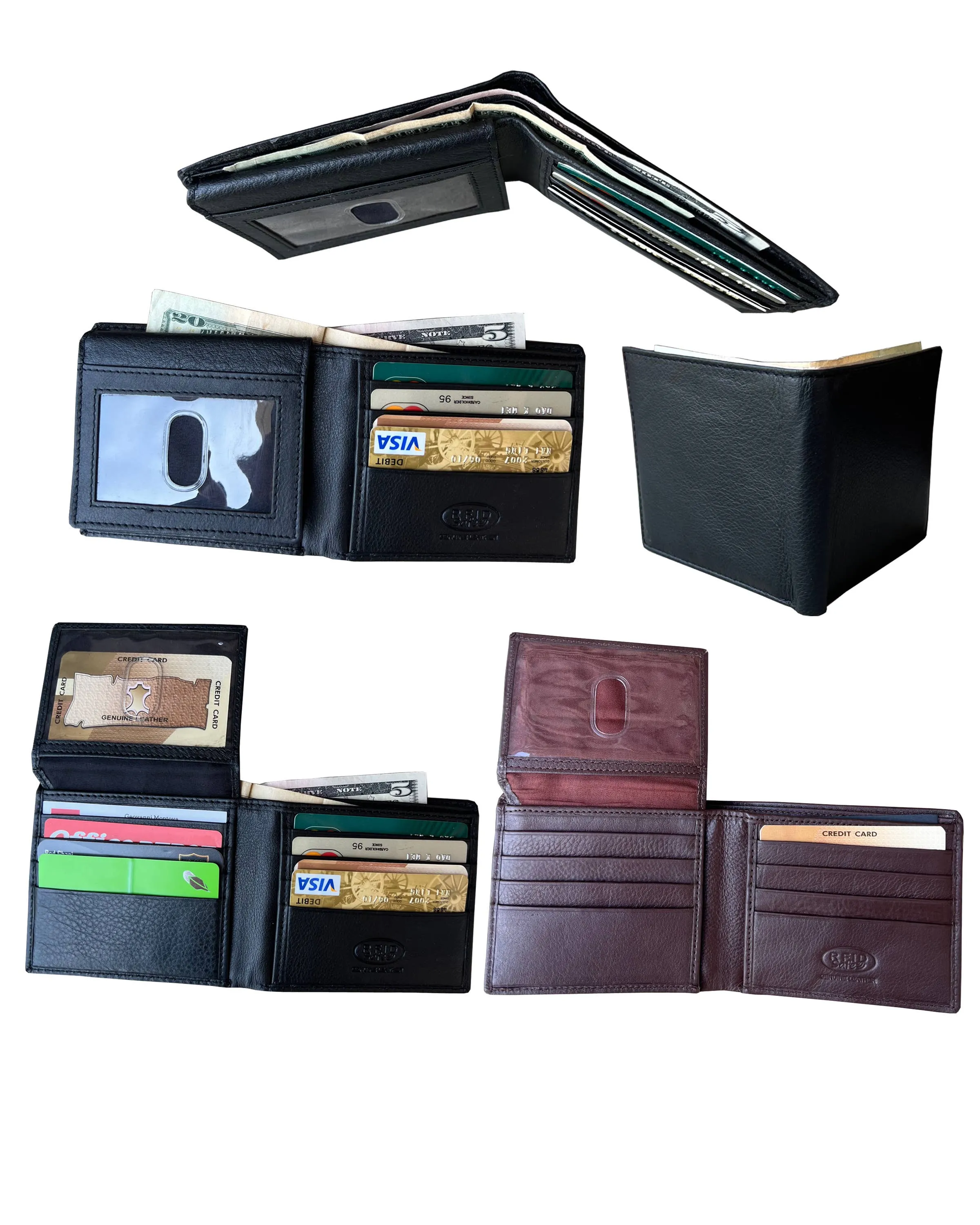Cowhide Bi-Fold Wallet /Stuffology Boutique
