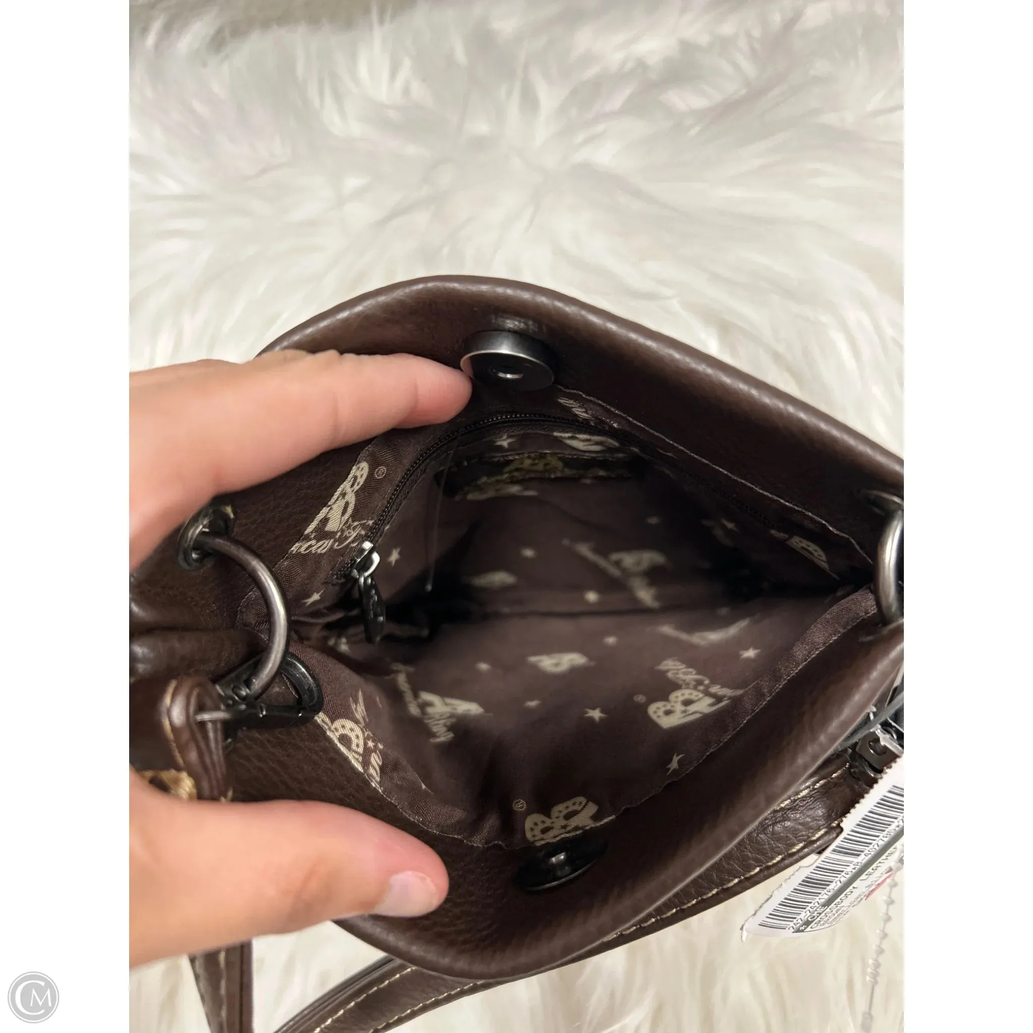 Crossbody Leather By Cme, Size: Small