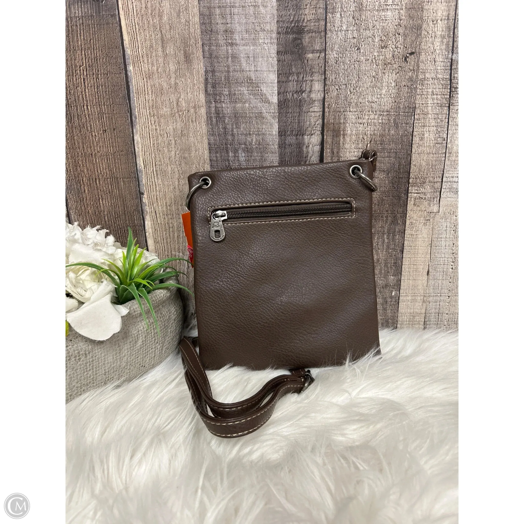 Crossbody Leather By Cme, Size: Small