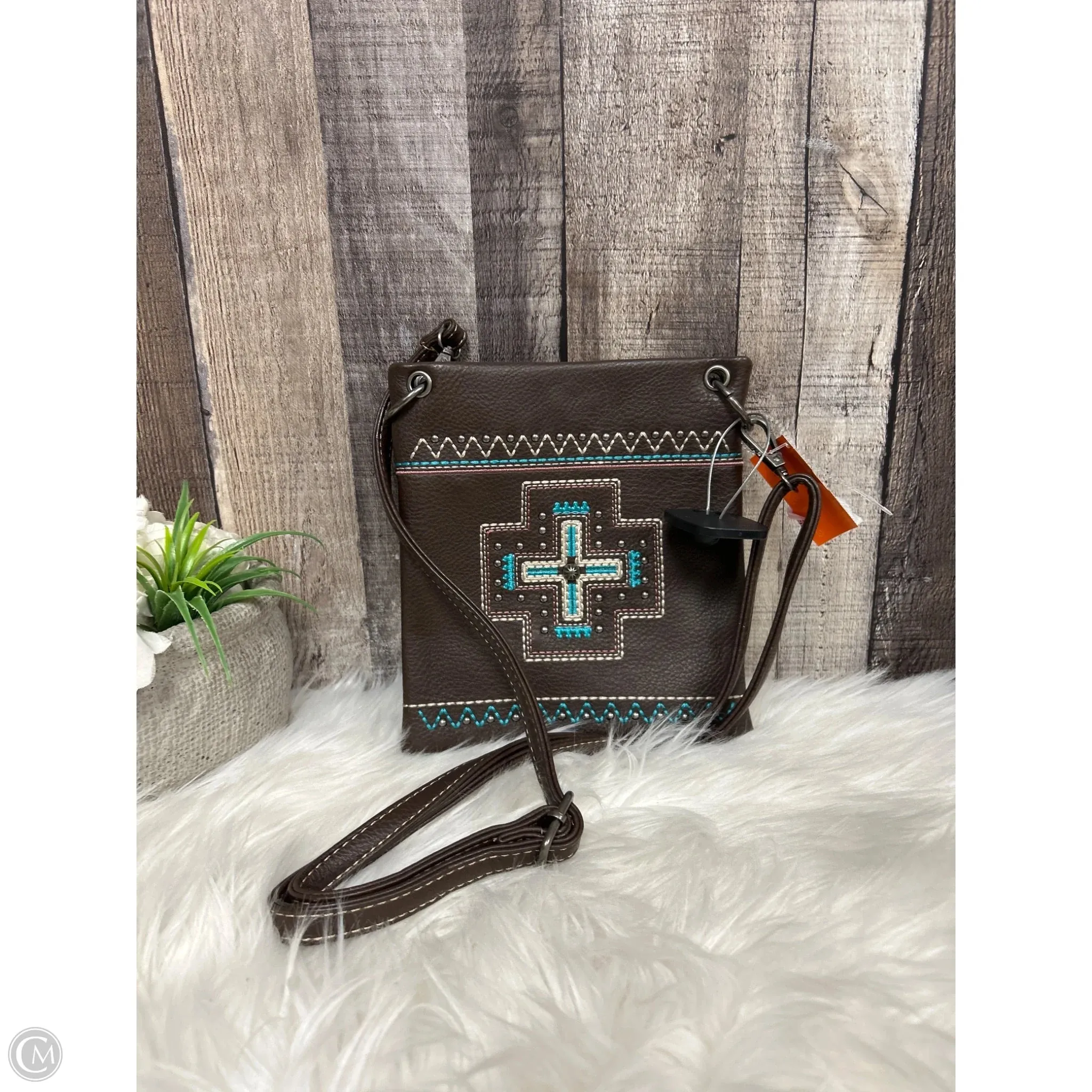 Crossbody Leather By Cme, Size: Small