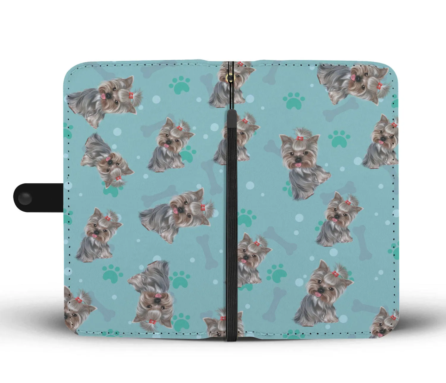 Cute SHIH TZU Paw and Bone Design Shih Tzu Phone Wallet Case