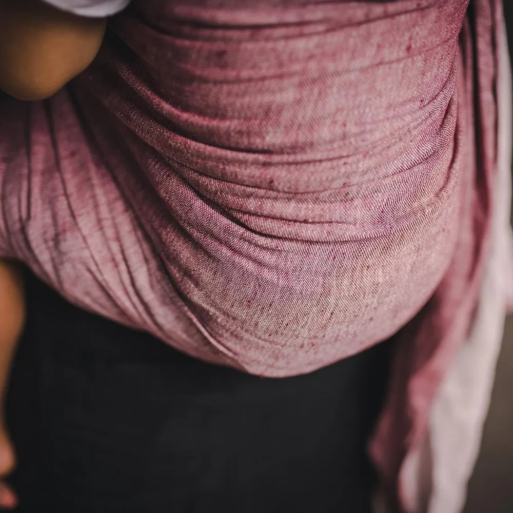 Doubleface Rosso linen DidySling Ring Sling by Didymos