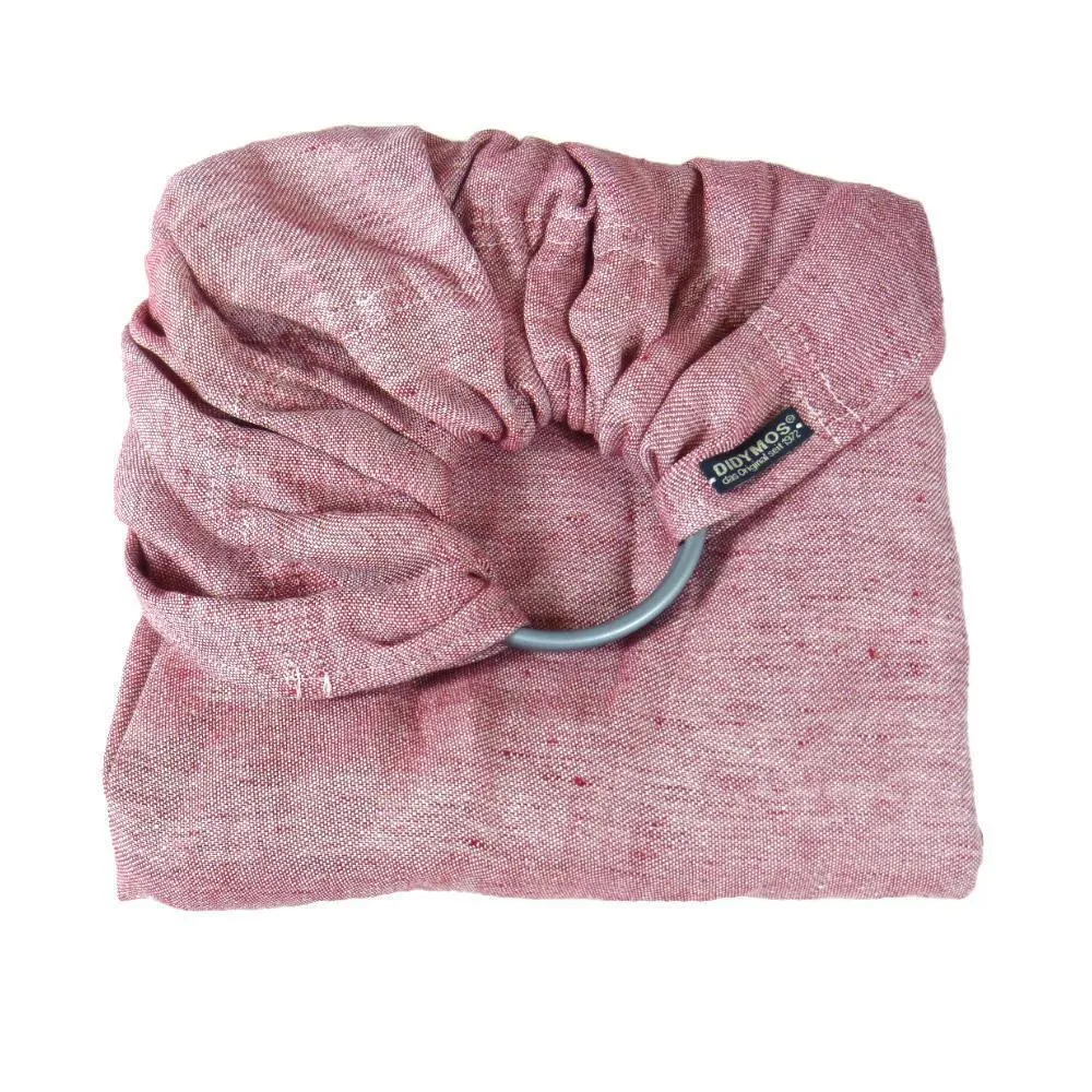 Doubleface Rosso linen DidySling Ring Sling by Didymos