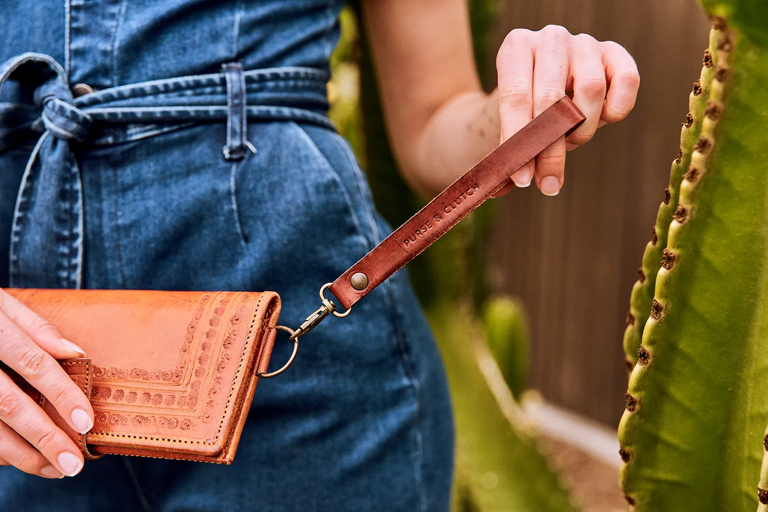 Embossed Wallet Wristlet