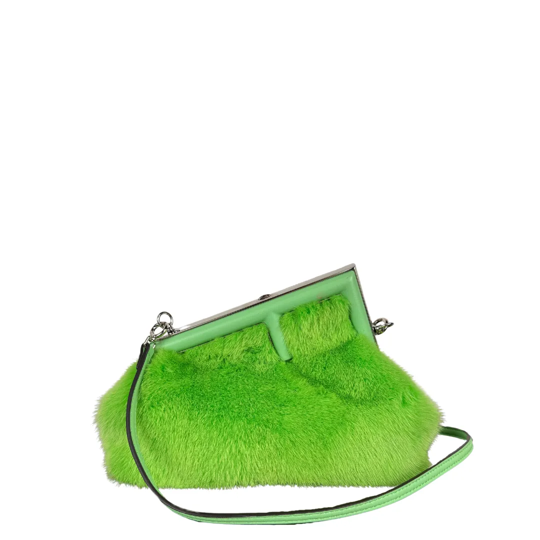 Fendi First Small Green Mink