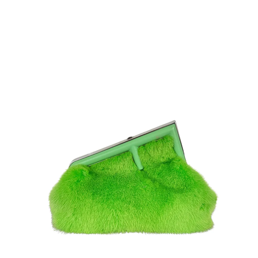 Fendi First Small Green Mink