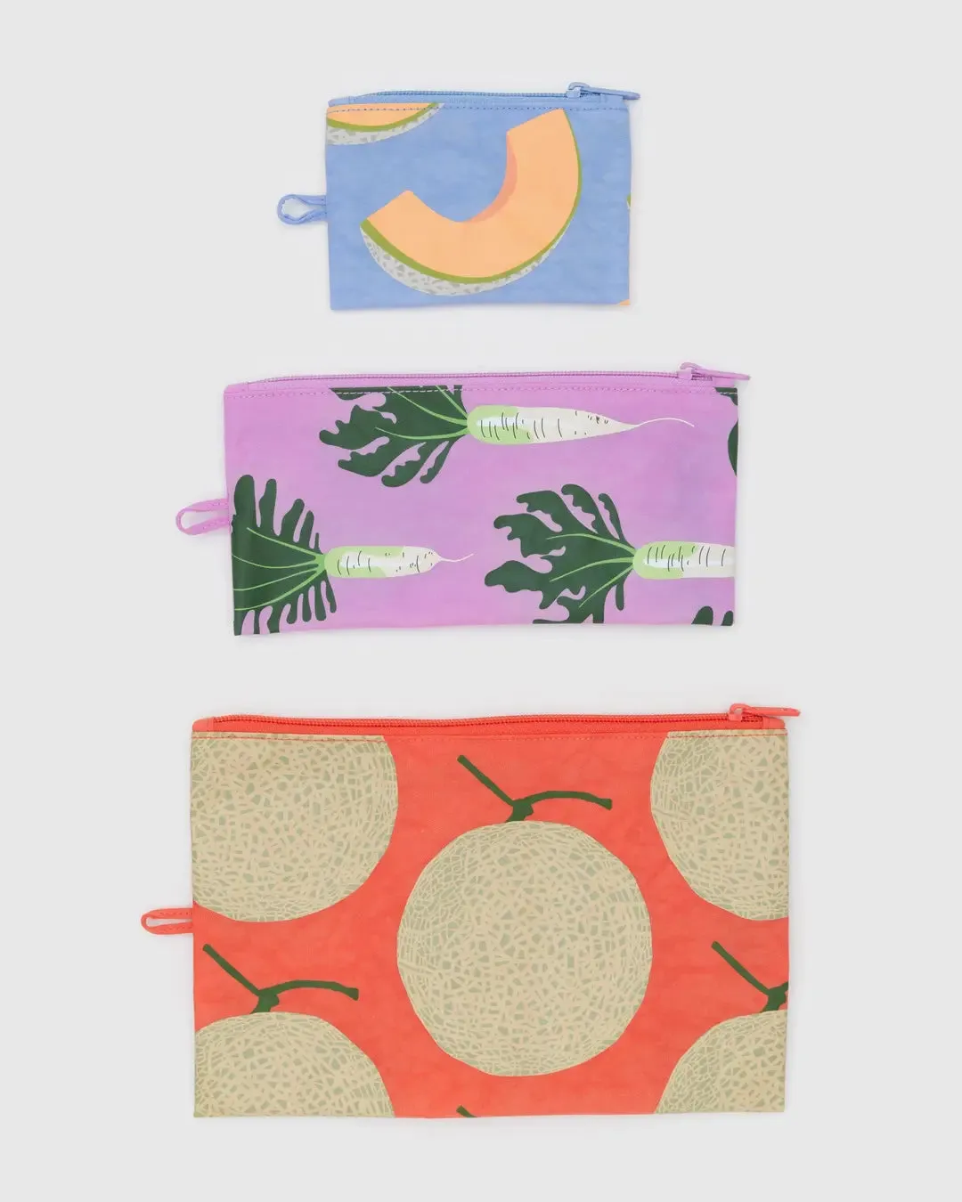 Flat Pouch Set Japanese Produce | Baggu