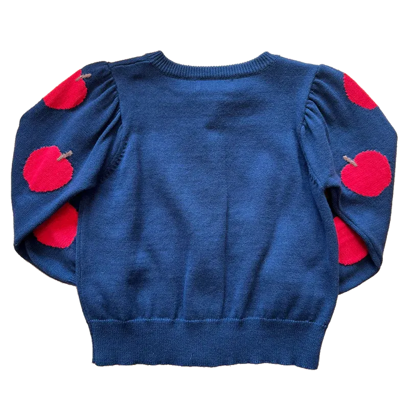 Girls Constance Sweater - Apples