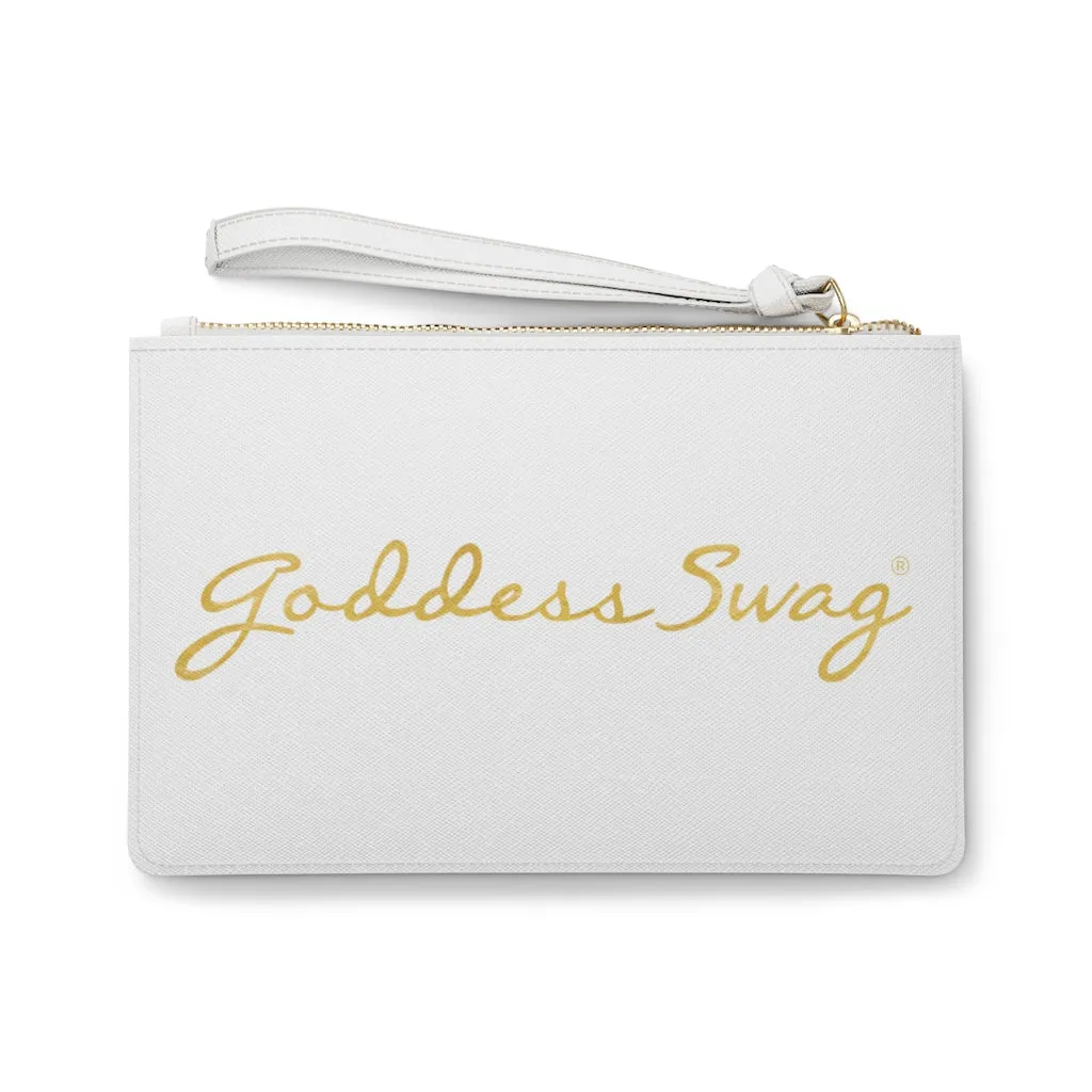 Goddess Swag Om Vegan Leather Clutch Bag: Cosmic, Divinity, Enlightenment