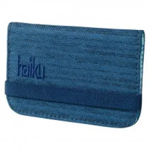 Haiku Trek RFID Mini Wallet 2.0 in Rosewood, River Rock Blue, Black & Forest