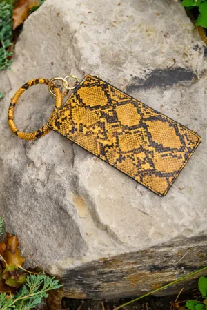 Hazel Blues® | Clear Break Snakeskin Clutch