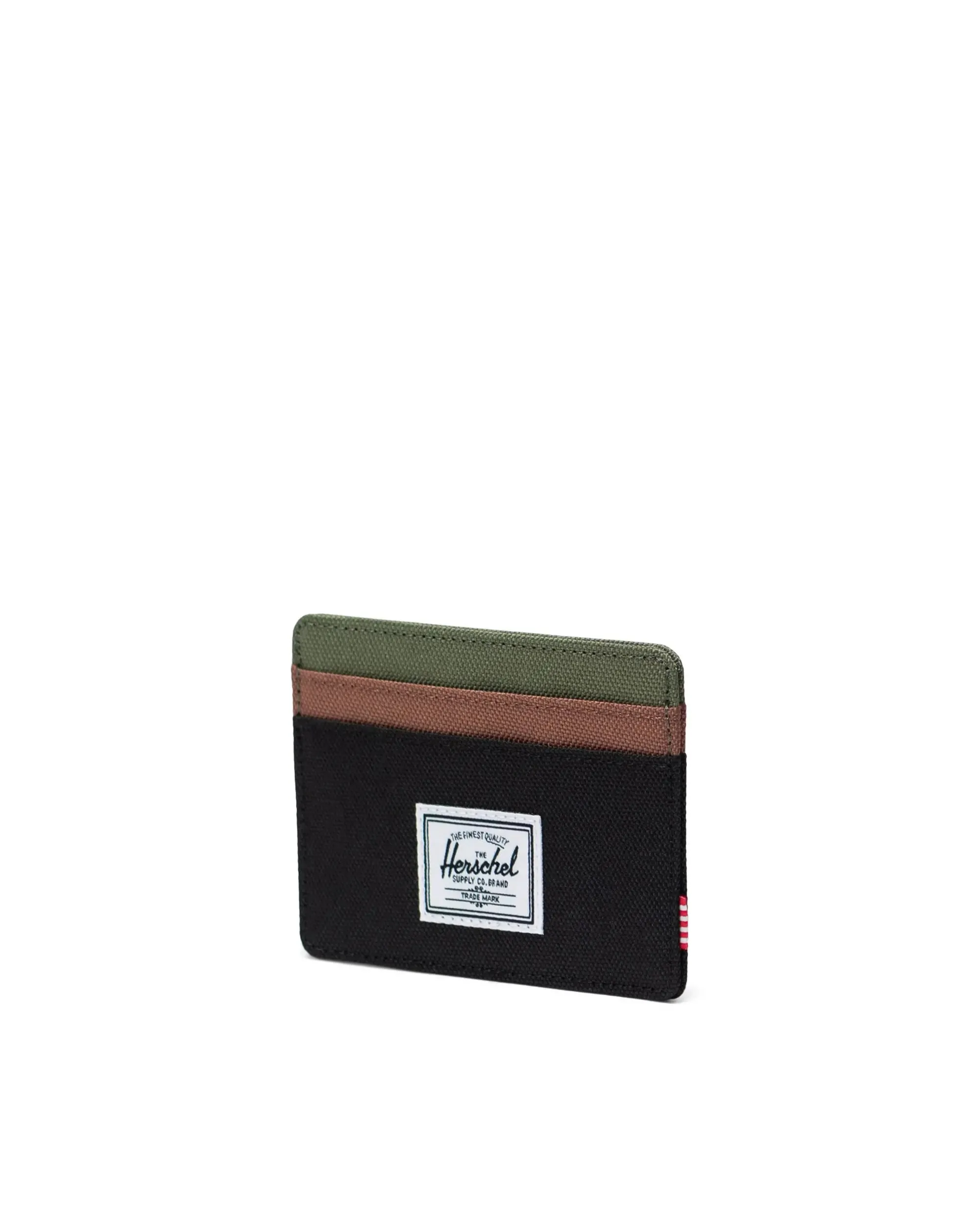 Herschel Charlie Wallet - Black/Four Leaf Clover/Saddle Brown