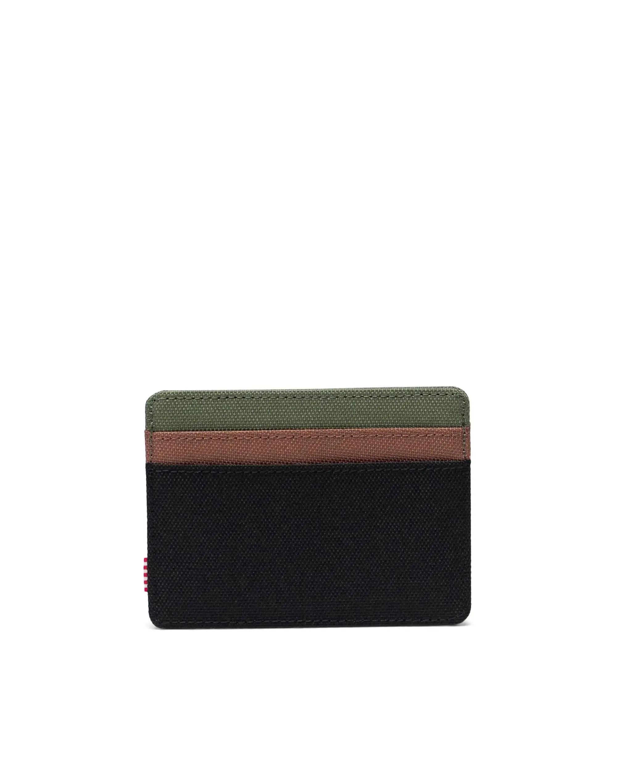 Herschel Charlie Wallet - Black/Four Leaf Clover/Saddle Brown