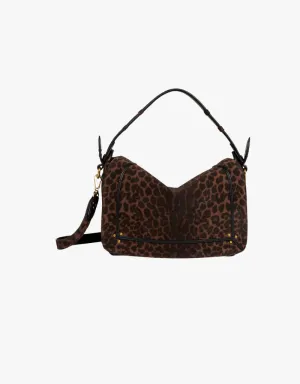 Jerome Dreyfuss Pepito M Handbag in Imprimé Léopard Naturel