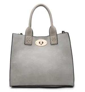 Jill 2 in 1 Conceal Carry Satchel - Light Grey