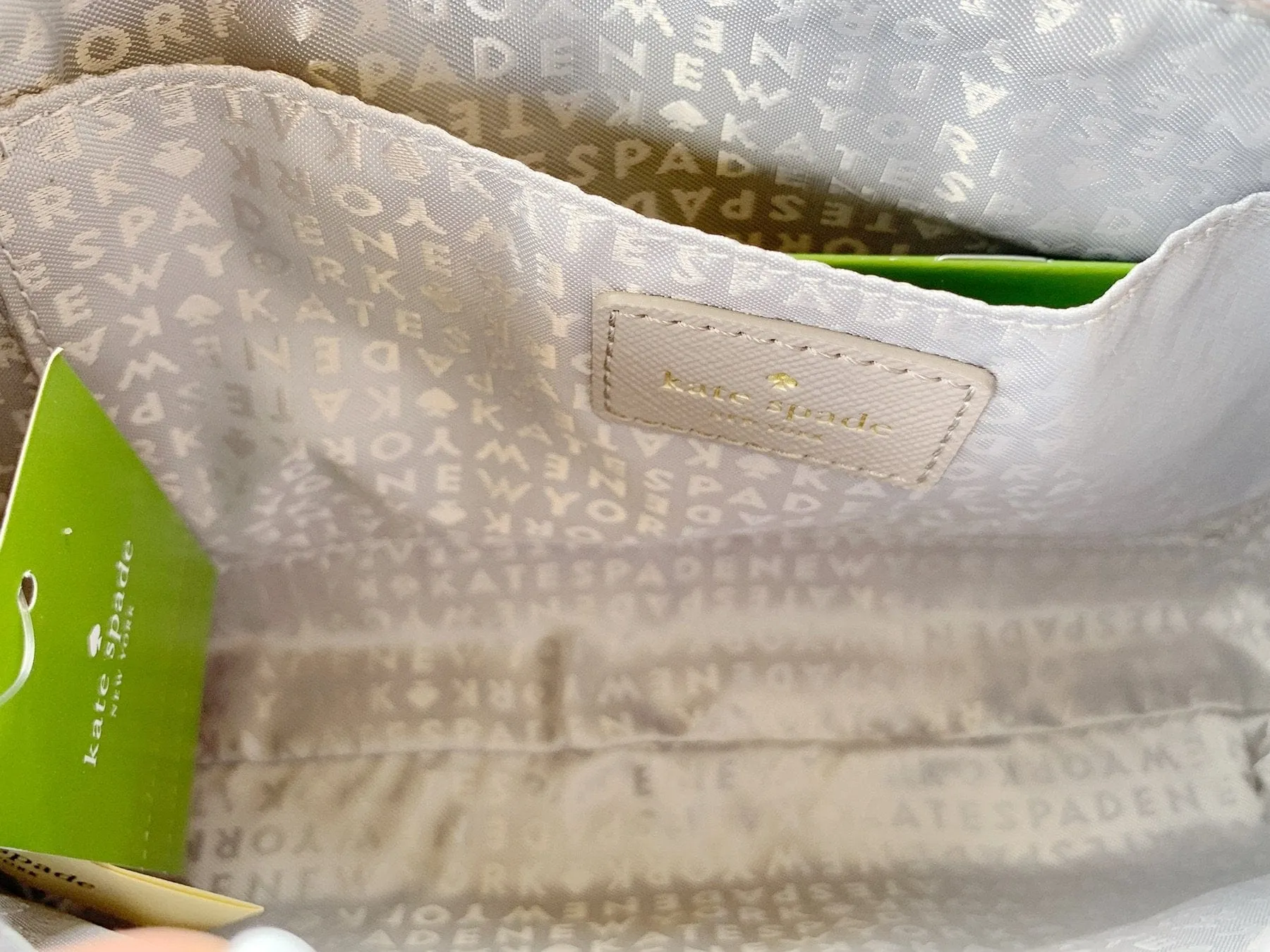 Kate Spade Greta Court Ramey Glitter Small Crossbody Gray