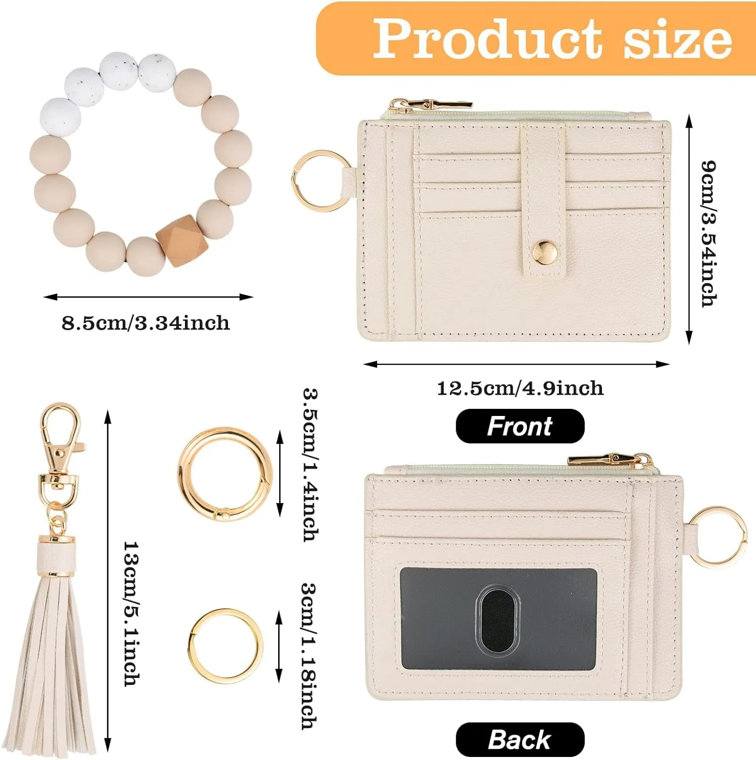 Keychain Wallet Tassel Keychain Credit Card Holder