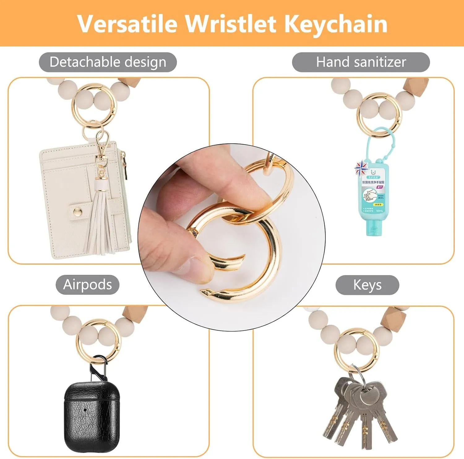 Keychain Wallet Tassel Keychain Credit Card Holder