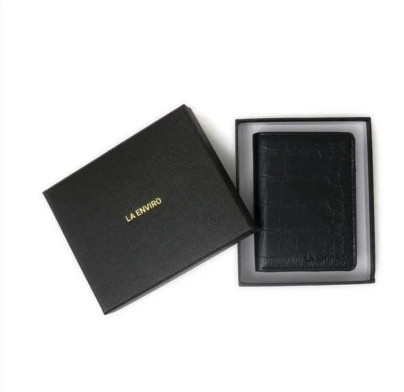 La Enviro Vegan Skin Leather Black Wallet
