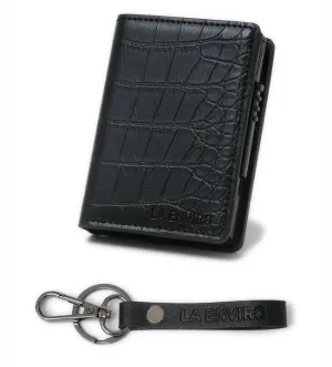 La Enviro Vegan Skin Leather Black Wallet