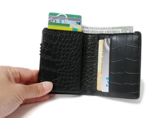 La Enviro Vegan Skin Leather Black Wallet