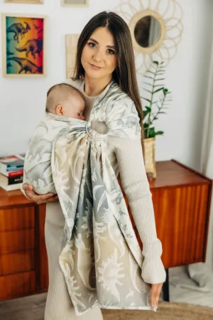 LennyLamb Ring Sling With Gathered Shoulder Jurassic Park Ice Desert