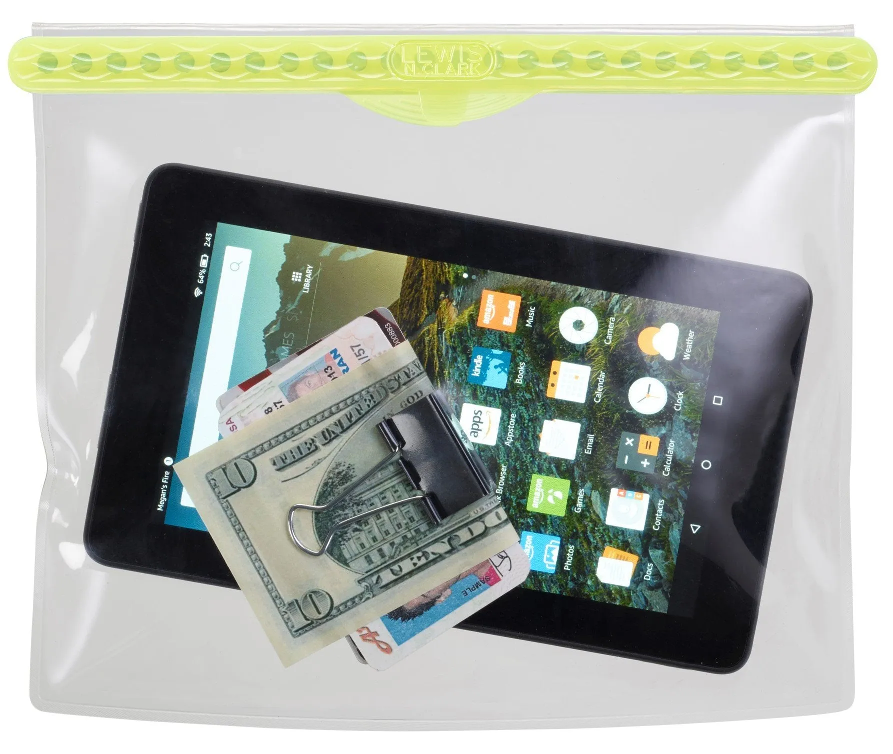 Lewis N. Clark WaterSeals Magnetic Waterproof Mini Tablet Pouch