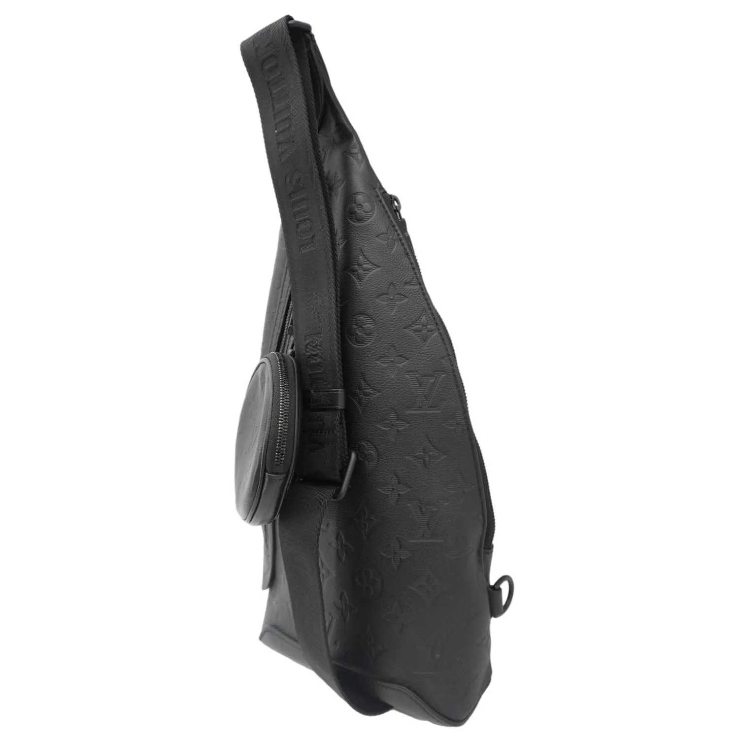 LOUIS VUITTON Duo Slingbag Taigarama Crossbody Bag Black