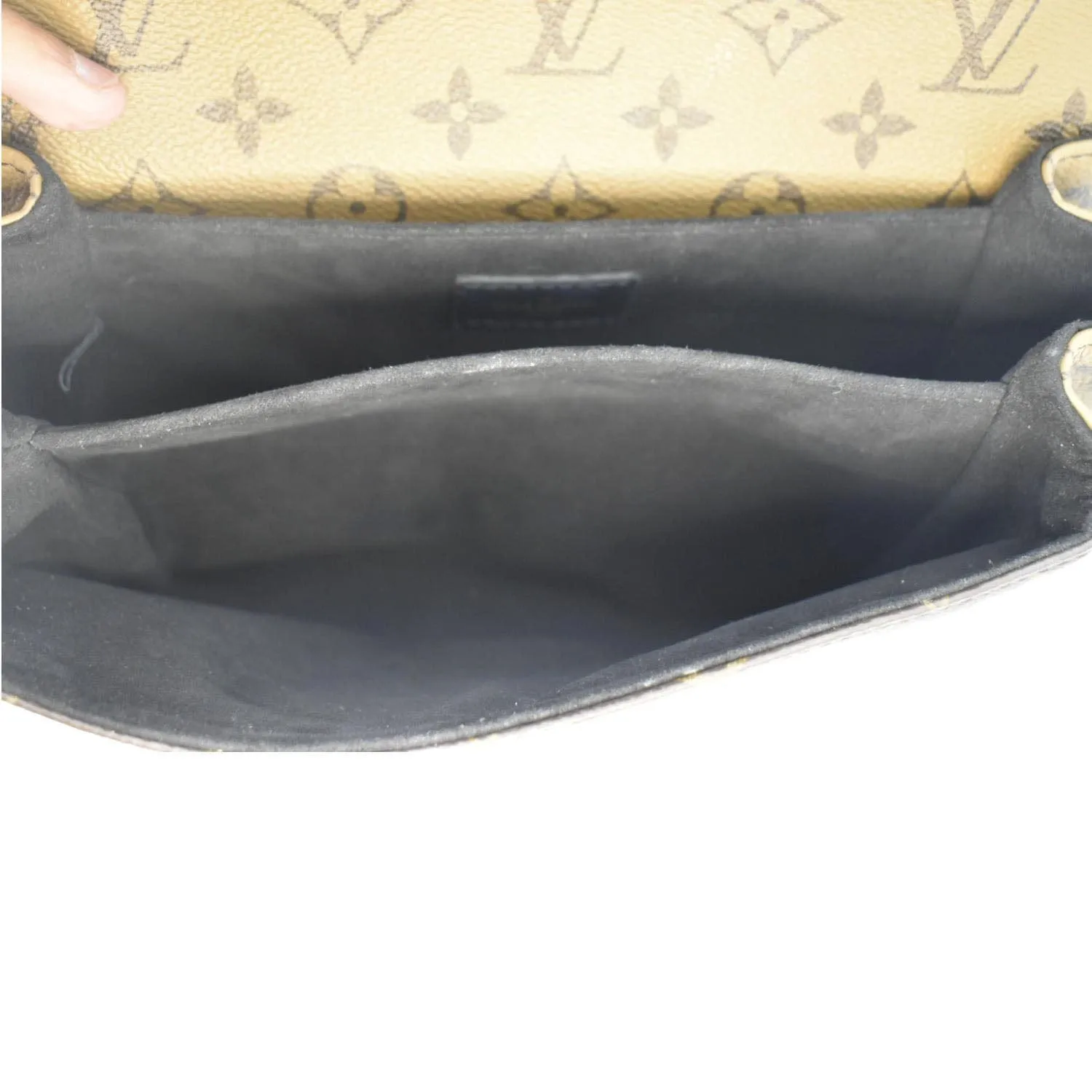 LOUIS VUITTON  Metis Pochette Reverse Monogram Canvas Crossbody Bag Brown