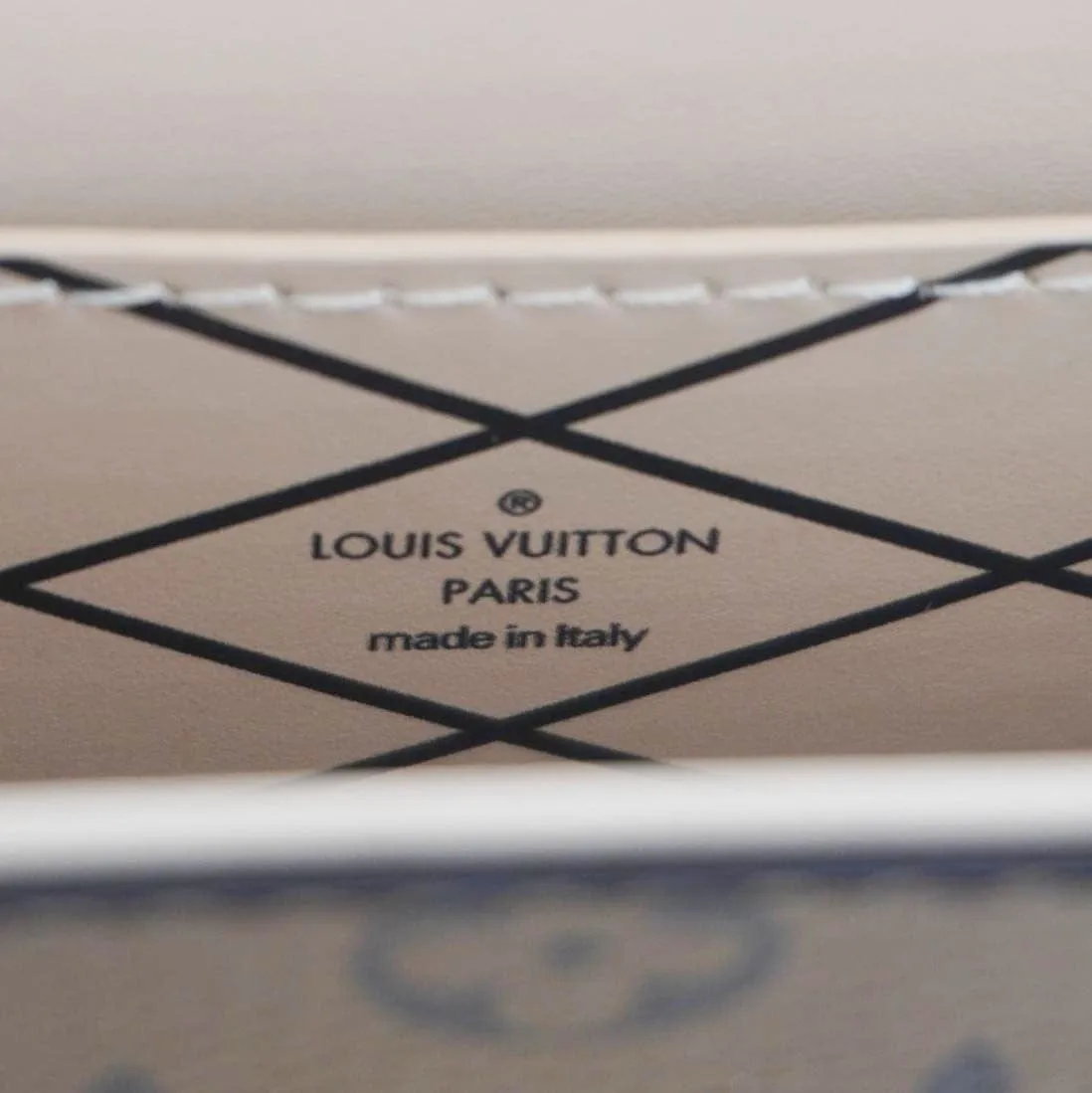 LOUIS VUITTON Pochette Trunk Monogram Canvas Verticale Crossbody Bag Brown