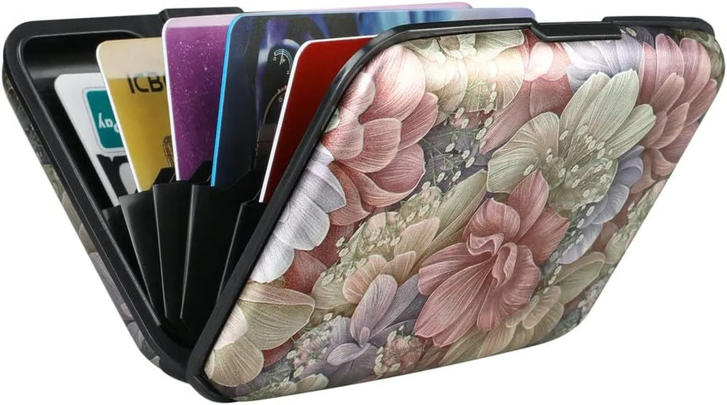Mini RFID Aluminum Wallet Credit Cards Holder Business Card Case