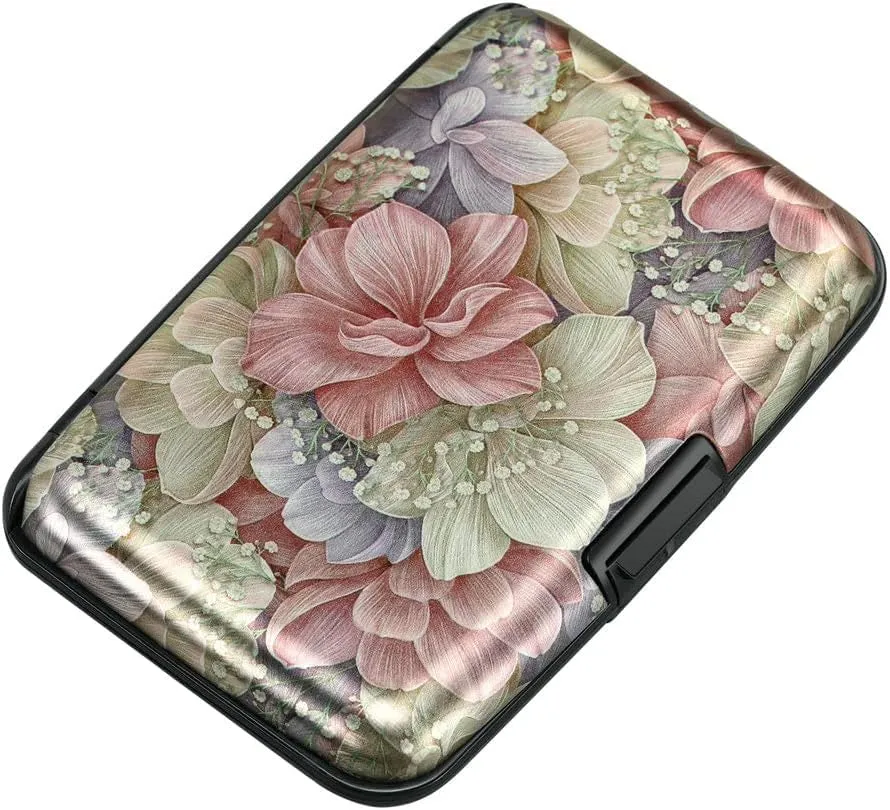 Mini RFID Aluminum Wallet Credit Cards Holder Business Card Case