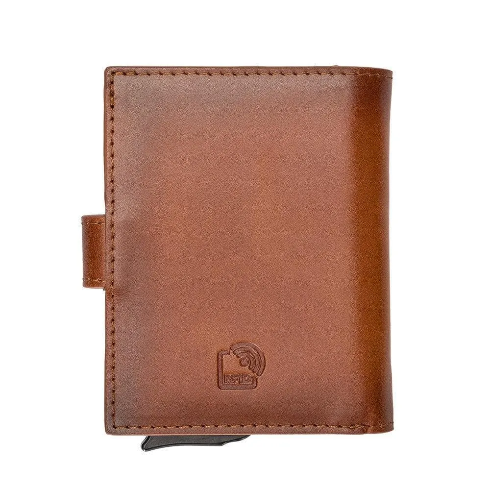 Palermo Zip Mechanical Genuine Leather Card Holder