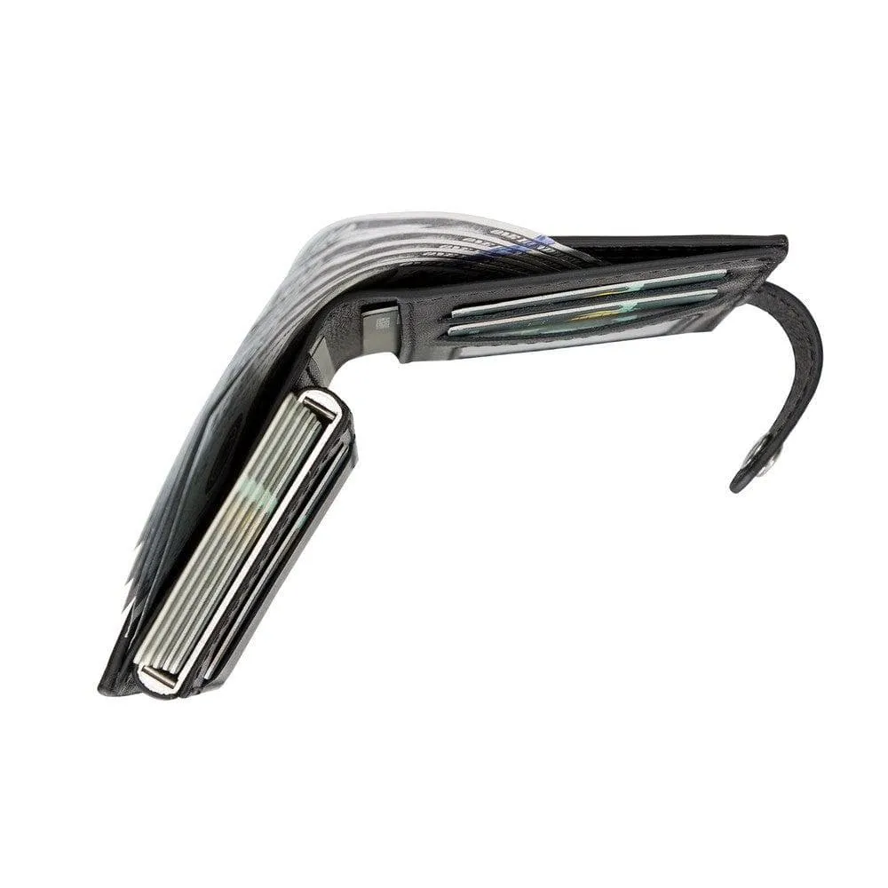 Palermo Zip Mechanical Genuine Leather Card Holder