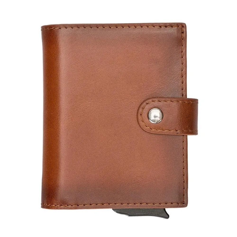 Palermo Zip Mechanical Genuine Leather Card Holder