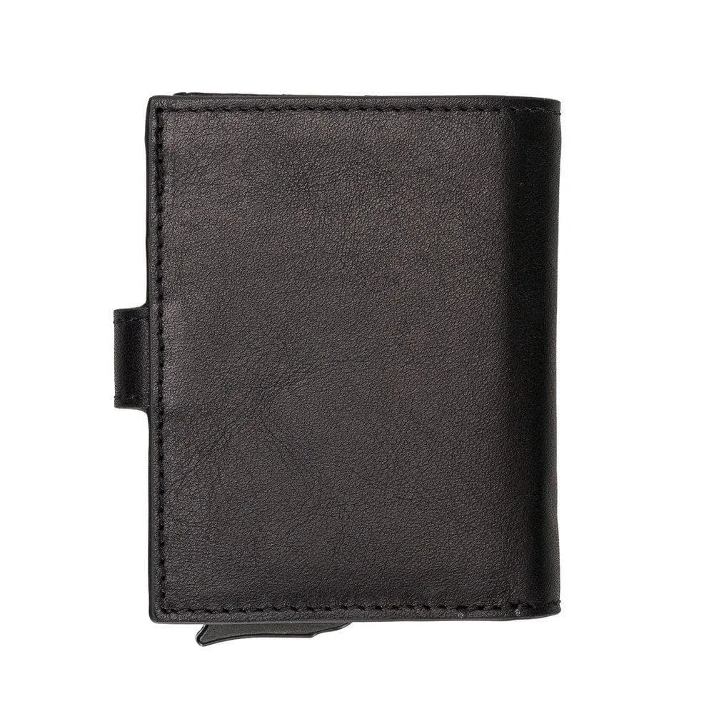Palermo Zip Mechanical Genuine Leather Card Holder
