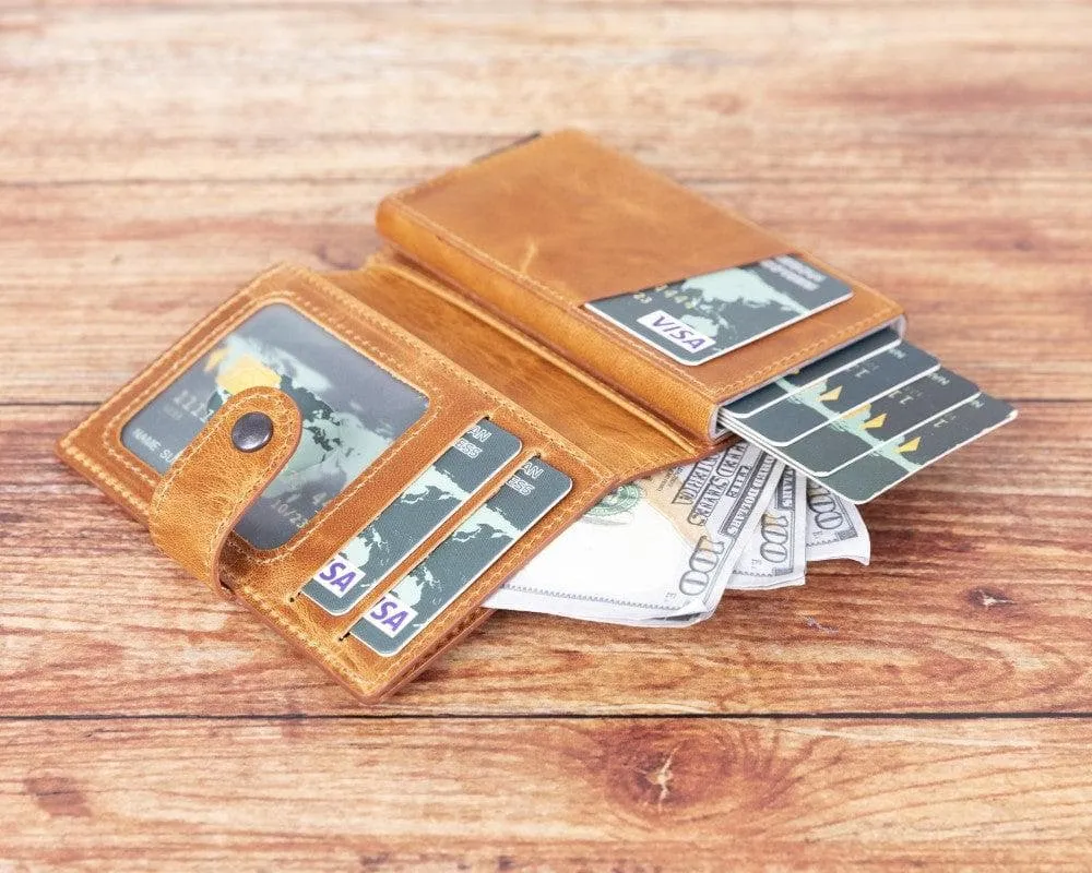 Palermo Zip Mechanical Genuine Leather Card Holder