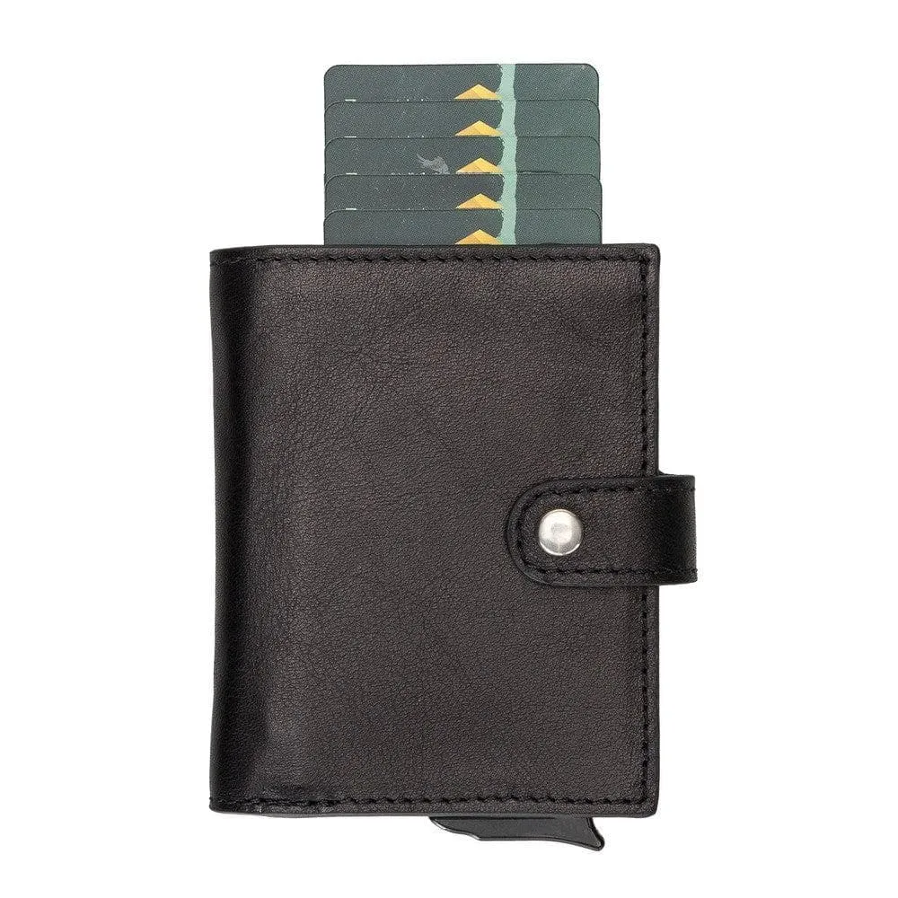 Palermo Zip Mechanical Genuine Leather Card Holder
