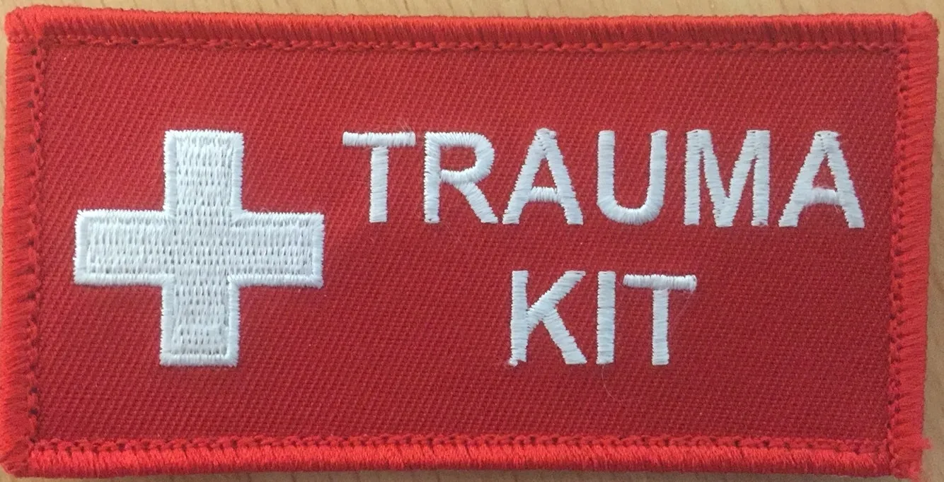Patch Red Horizontal Trauma Kit Small 100mm x 50mm