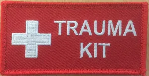 Patch Red Horizontal Trauma Kit Small 100mm x 50mm
