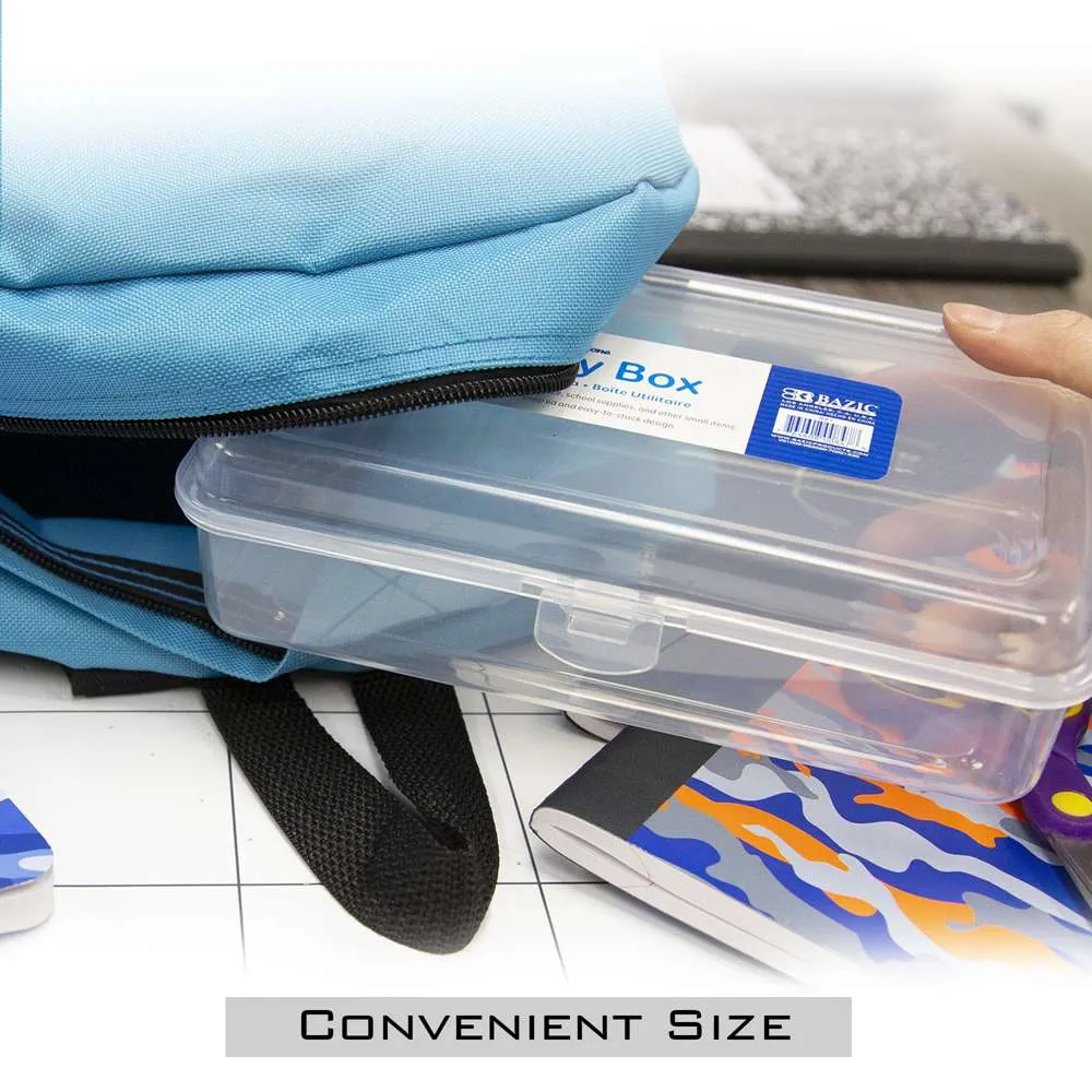 Pencil Case Multipurpose Utility Box - Basix Clear