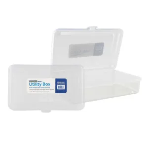 Pencil Case Multipurpose Utility Box - Basix Clear